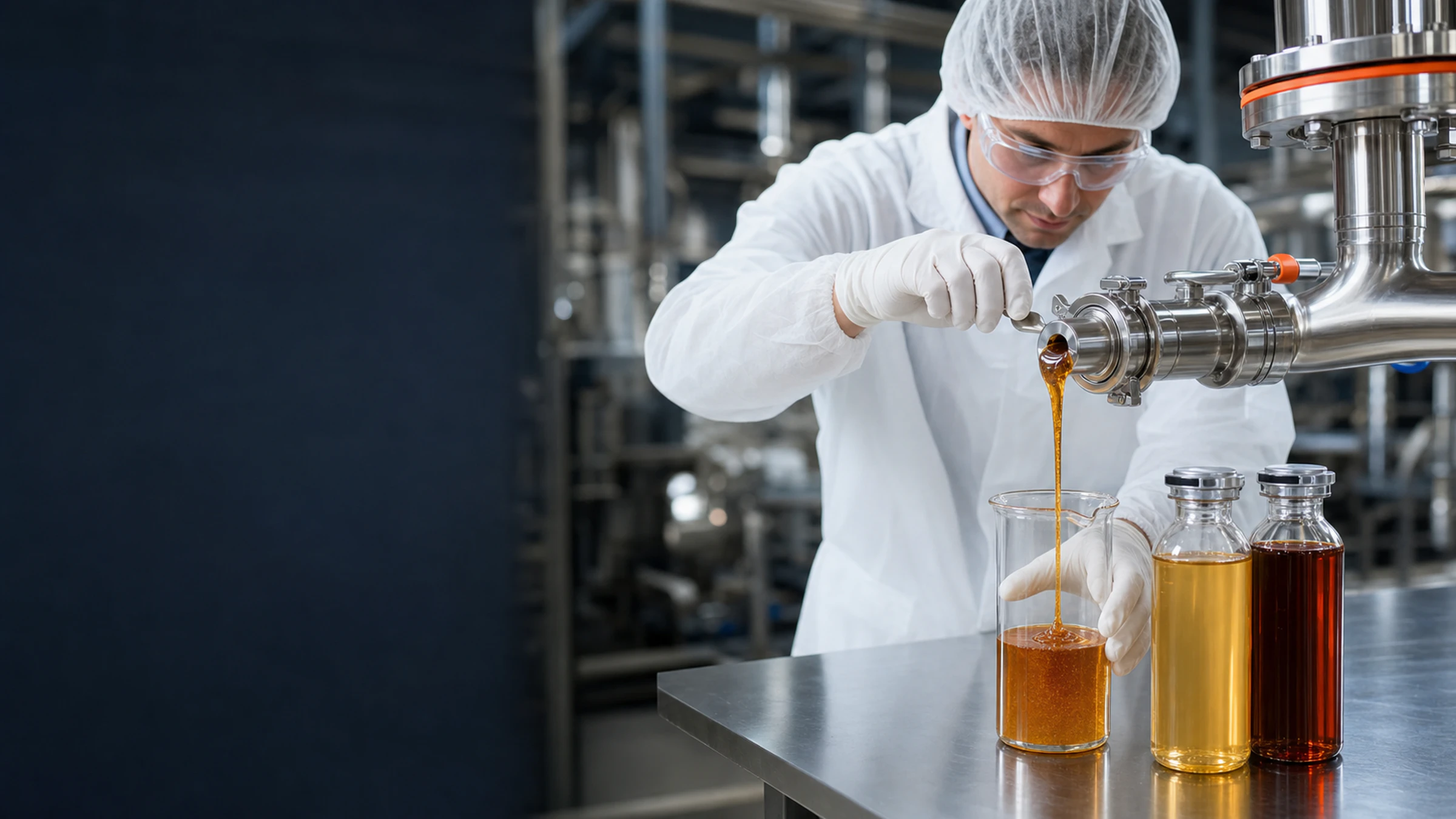 Food-syrup production sampling and grade comparison
