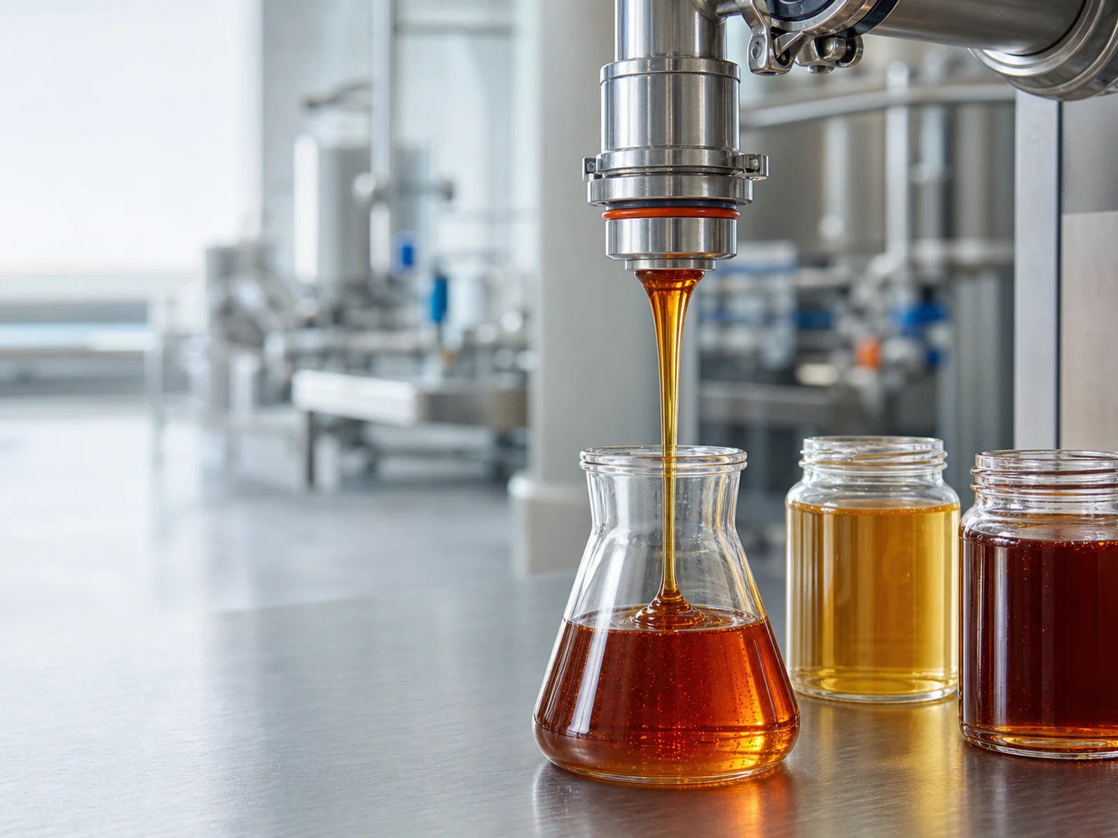 Food-syrup pilot sampling and viscosity evaluation