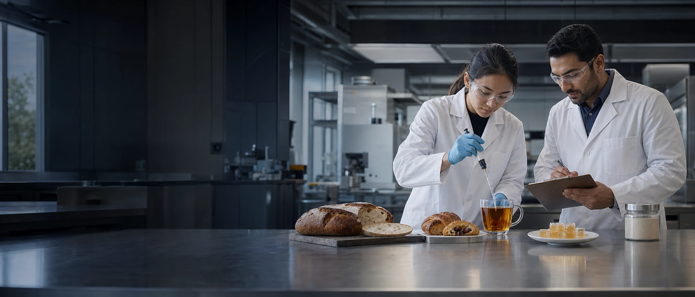Food application laboratory conducting formulation and sample validation
